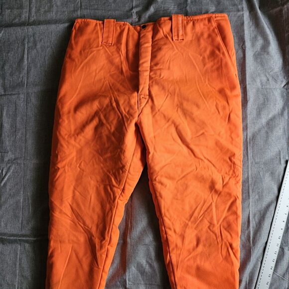 Unbranded Other - VTG Edward Hyman Mens XL Orange Industrial Hunting Thermal Insulated Pants